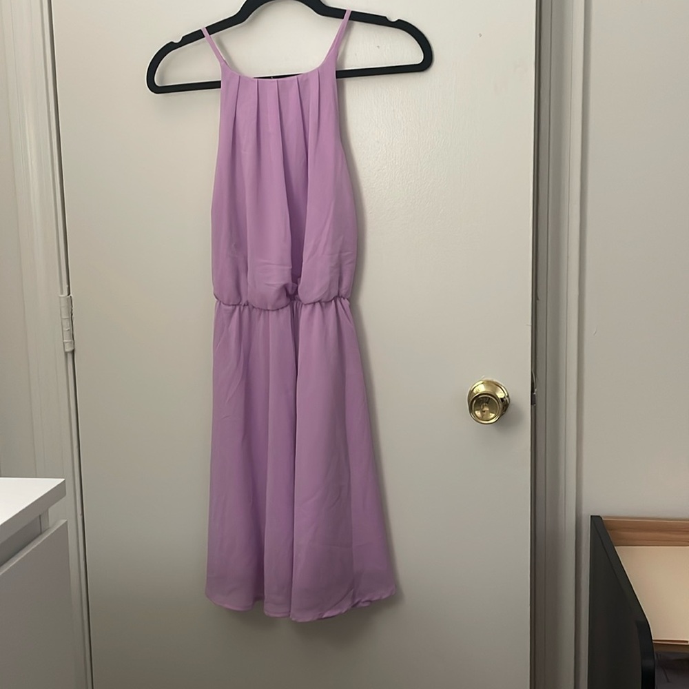 Purple cocktail dress